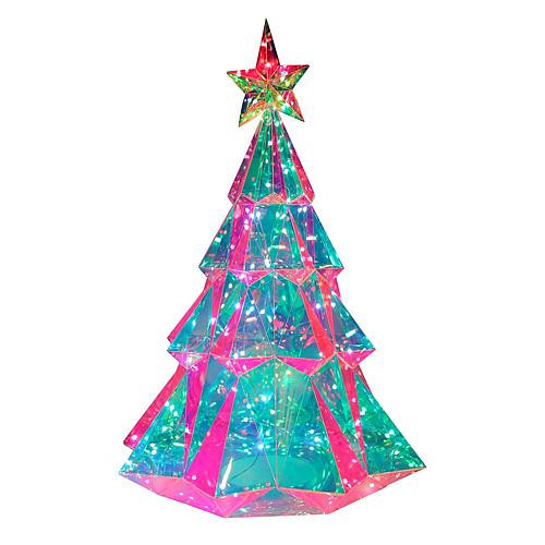 Kurt S. Adler, Inc. Kurt Adler 25.5"" Multifunction RGB Holographic Christmas Tree | HSN