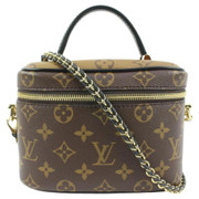 Louis Vuitton Monogram Reverse Vanity PM Crossbody Train Case  Bag 39lv217s