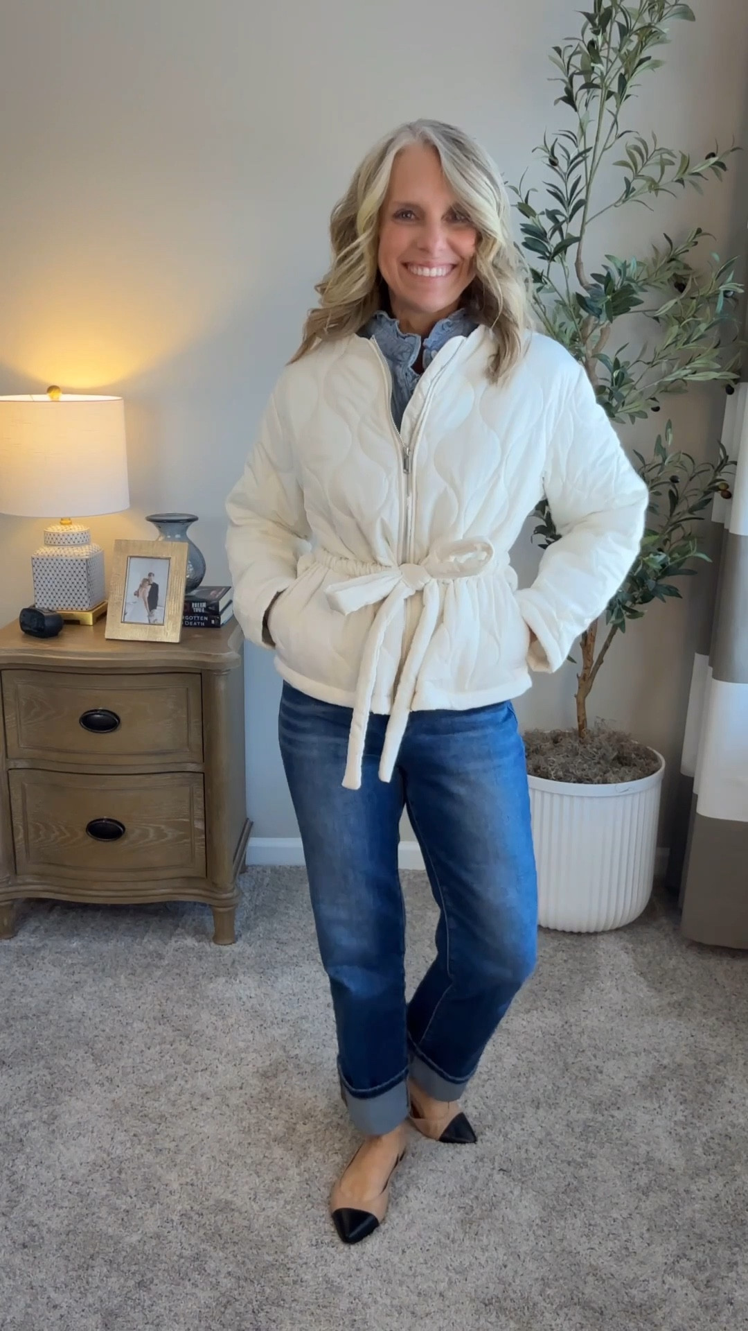 Easy everyday style! The quilted jacket takes it up a notch. Wearing 0 jeans and smalls in everything else 

#LTKOver40 #LTKootd #LTKSaleAlert