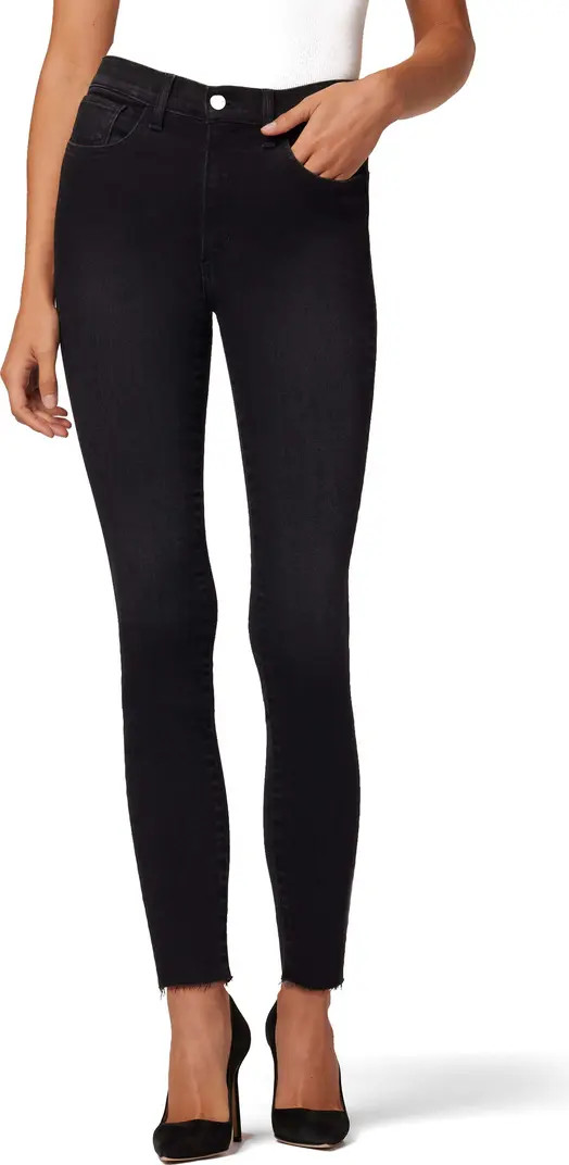 Joe's SnapBack Charlie High Waist Raw Hem Ankle Skinny Jeans | Nordstrom | Nordstrom