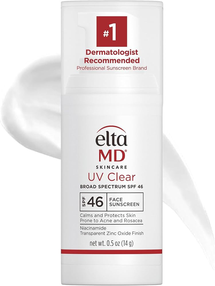 EltaMD UV Clear Face Sunscreen SPF 46, Oil-Free Sunscreen with Zinc Oxide, Dermatologist Recommen... | Amazon (US)