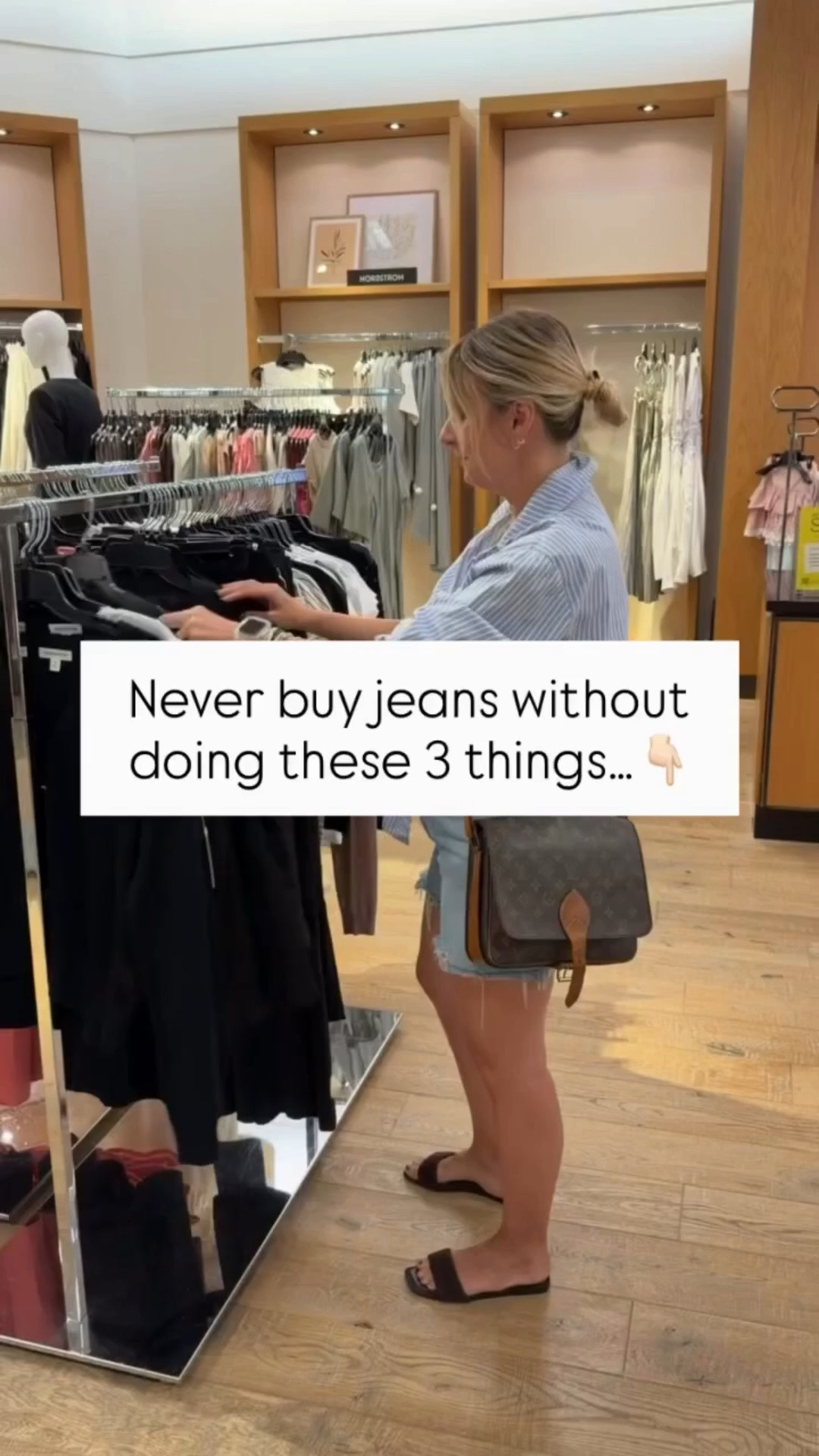 Shopping for jeans can feel like searching for a needle in a haystack 🧵—but it doesn’t have to! 

Here are the 3 things I always tell my clients before they start their search: 
1️⃣ Know your rise: High-rise? Mid-rise? Find the one that flatters your proportions. 
2️⃣ Focus on the fit at the waist and hips: A tailor can handle the rest, but these areas need to feel comfortable and supportive. 
3️⃣ Check the stretch: A good denim blend should have enough stretch to move with you but enough structure to hold its shape. 

Once you follow these, you’ll be well on your way to finding jeans that feel like they were made just for you! 💙 
Ready to ditch the guesswork? Let’s chat about personal shopping and styling services to make denim shopping effortless. 

#NeverBuyJeansWithoutDoingThis #DenimStyleMadeEasy #StyleConfidence #PersonalStyling #NashvilleStyle NashvilleStylist PersonalStylist