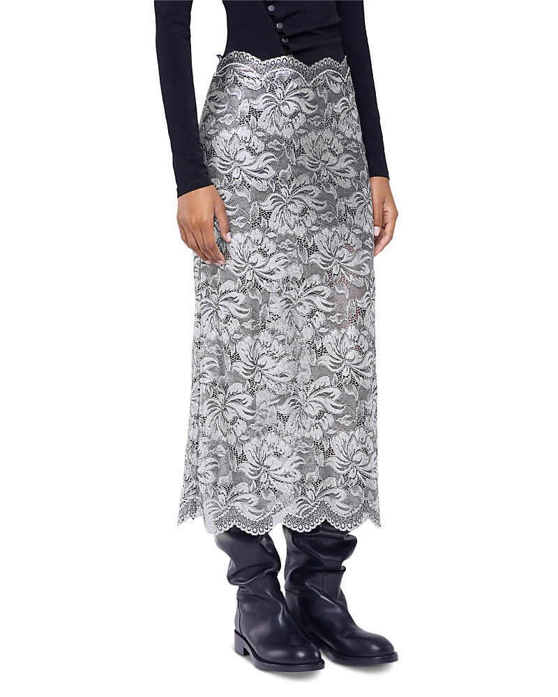 Rabanne Metallic Lace Maxi Skirt | Bloomingdale's (US)