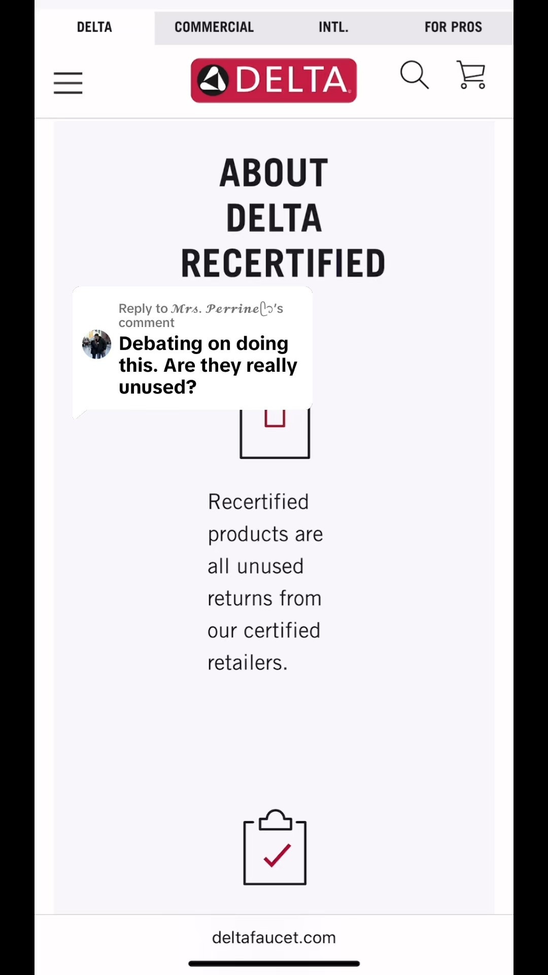 Yes, the Delta Recertified products are really unused - but don't just take my word for it - it's all outlined in a couple of different places on their website.
Bonus tip: include out of stock items in your search results if you're looking for something specific. In our experience, their stock seemed to be updated frequently. Happy savings!

#LTKSaleAlert #LTKFamily #LTKHome