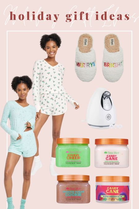 Holiday gift ideas from Target! Tree Hut sugar scrub and body butter, facial steamer cute pjs and cozy slippers! Gift guide for her! 

#LTKHoliday #LTKSeasonal #LTKGiftGuide