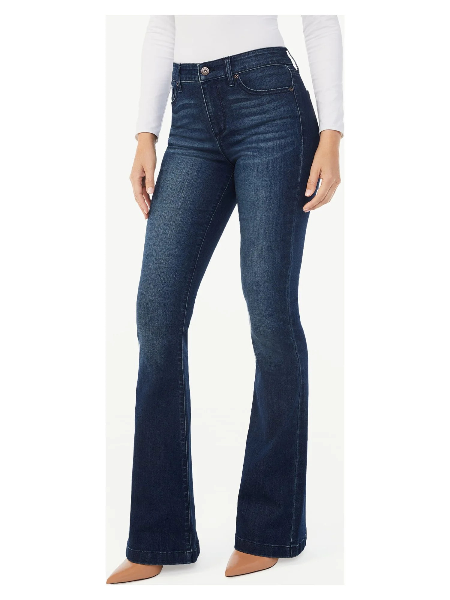 Sofia Jeans Women's Melisa Flare High Rise Jeans | Walmart (US)