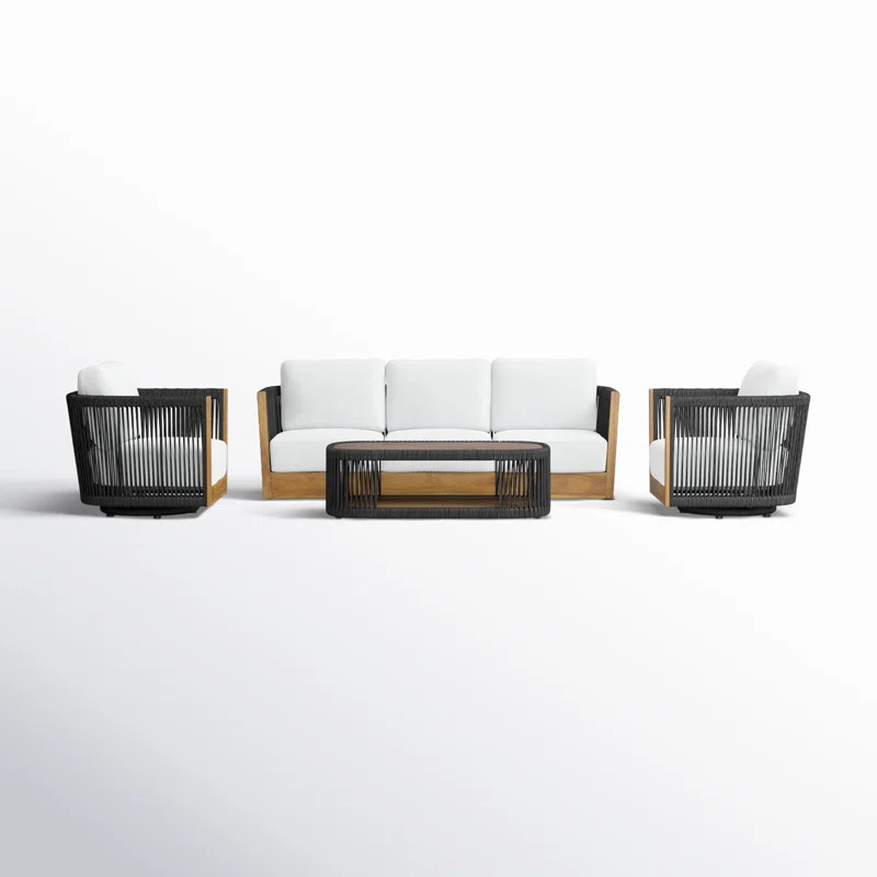 Aniston 4 - Piece Sofa Seating Group with Sunbrella Cushions | Wayfair North America