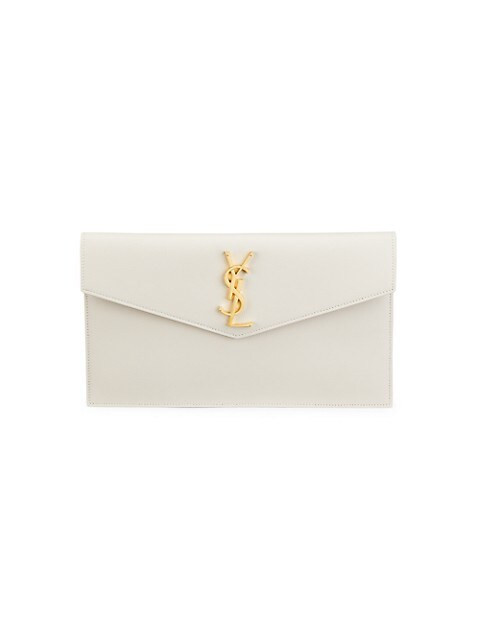 Medium Uptown Leather Clutch | Saks Fifth Avenue
