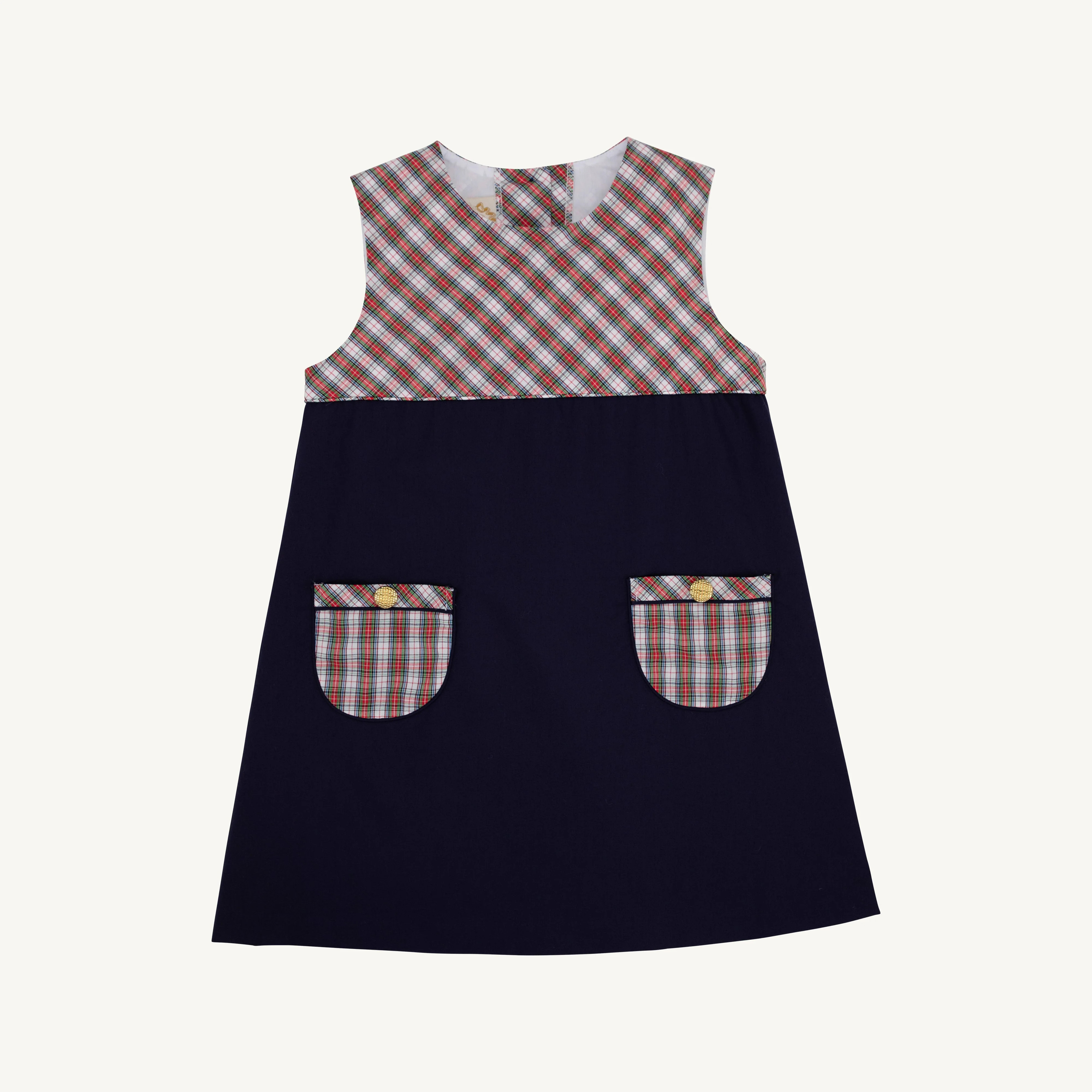 Jill Jumper - Nantucket Navy with Merritt Park Plaid | The Beaufort Bonnet Company