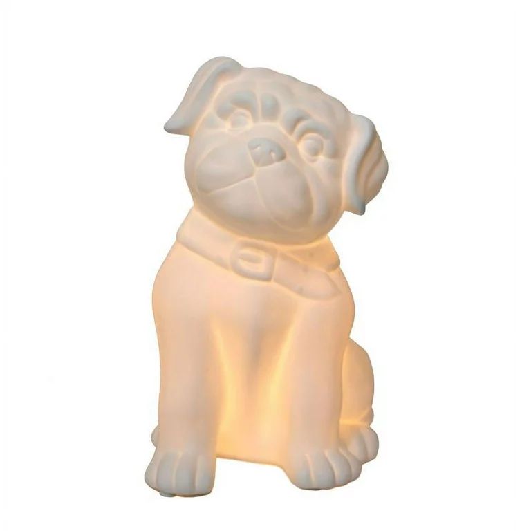 Porcelain Puppy Dog Shaped Table Lamp - Walmart.com | Walmart (US)