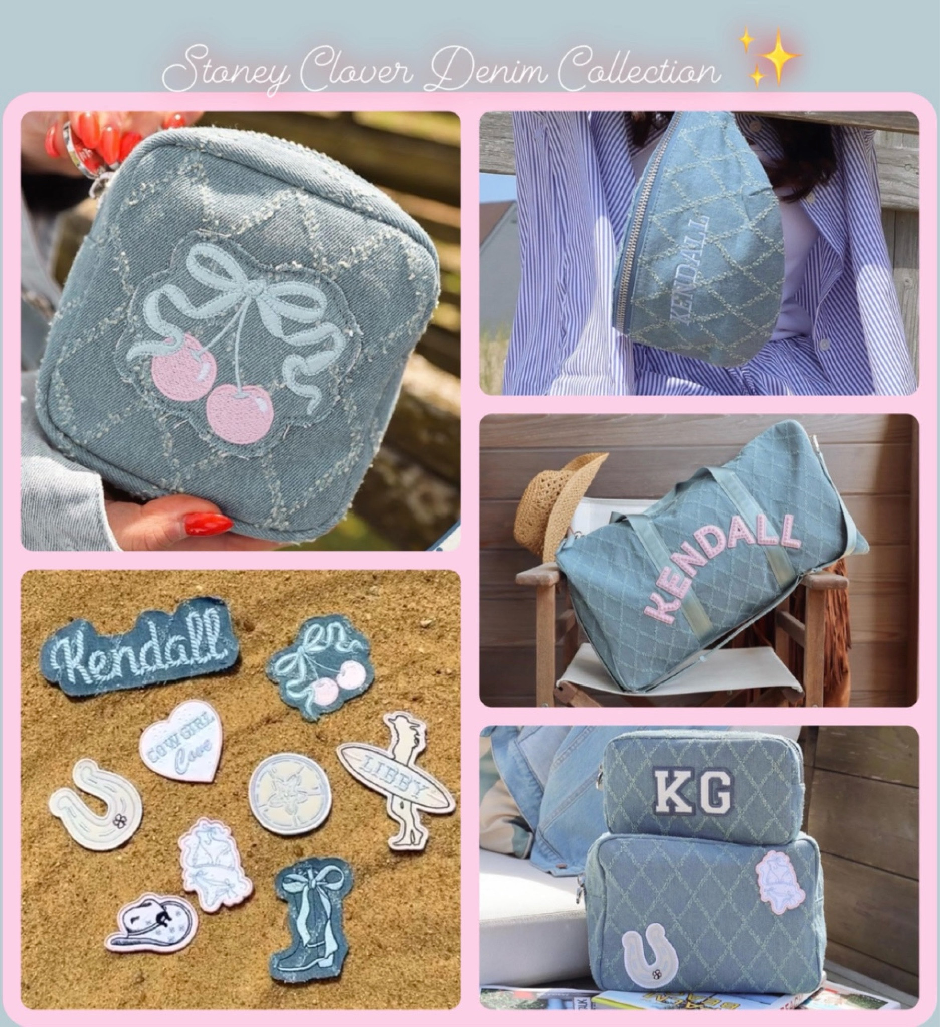 Stoney Clover Denim collection! This is a perfect addition to your collection with the cutest patches to match! 🎀💕✨

#LTKstyletip #LTKitbag #LTKGiftGuide