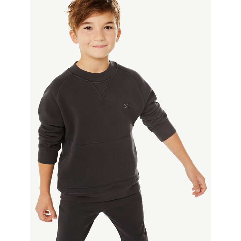 Free Assembly Boys Raglan Crew Neck Pullover, Sizes 4-18 | Walmart (US)