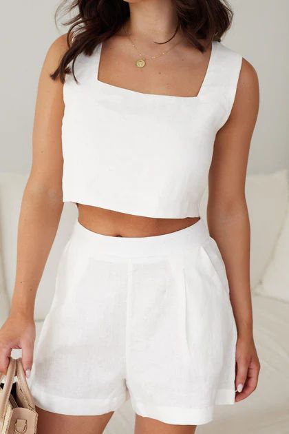 Vonney Shorts - White | Esther & Co (AU)