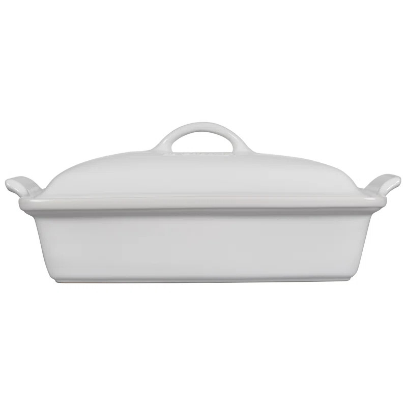 Le Creuset Heritage Stoneware 4 Qt. Rectangular Casserole with Lid | Wayfair North America