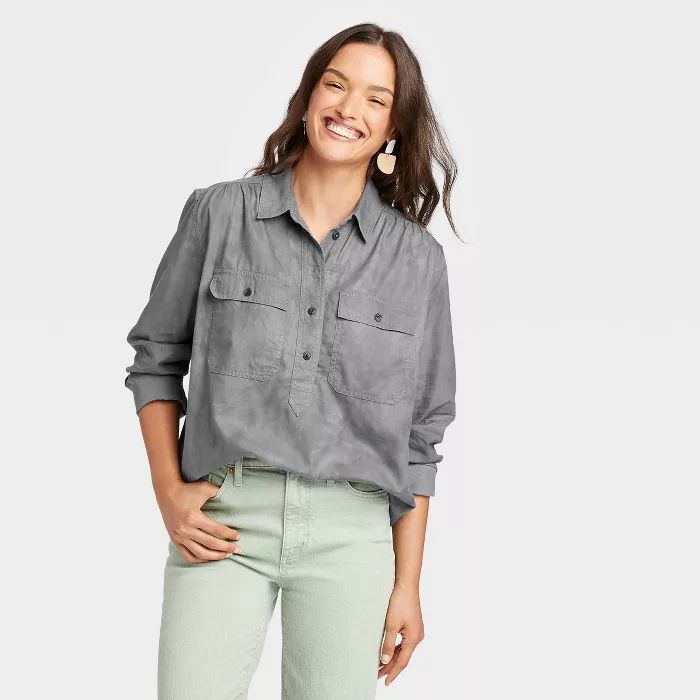 Women's Long Sleeve Button-Down Shirt - Universal Thread™ | Target