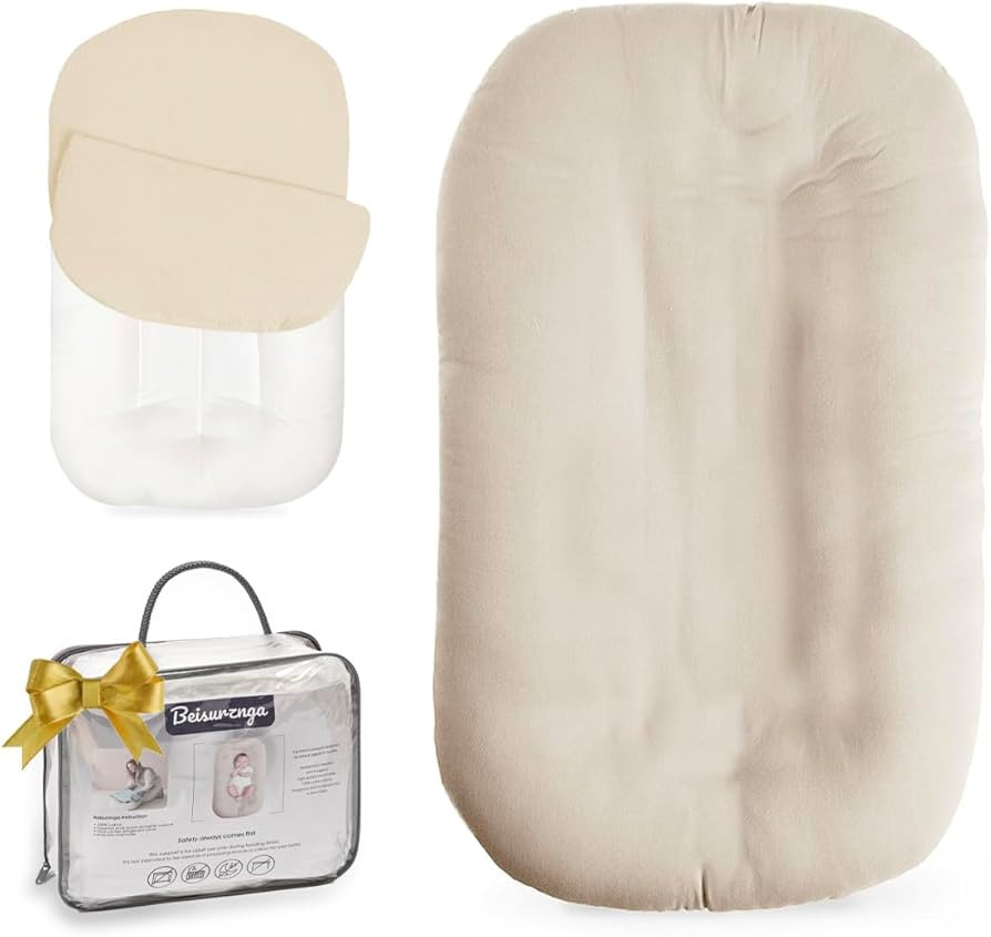 Baby Lounger - Snuggle Cozy Me Infant Lounger for Newborns | Breathable & Soft, Portable Awake-Ti... | Amazon (US)