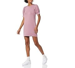 Amazon Essentials Women's Supersoft Terry Relaxed-Fit Short-Sleeve Puff-Sleeve Dress (Previously ... | Amazon (US)