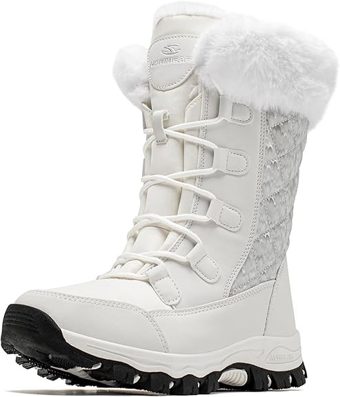 HOBIBEAR Women's Winter Snow Boots Waterproof Lightweight Warm Faux Fur Lined Mid-Calf Booties | Amazon (US)