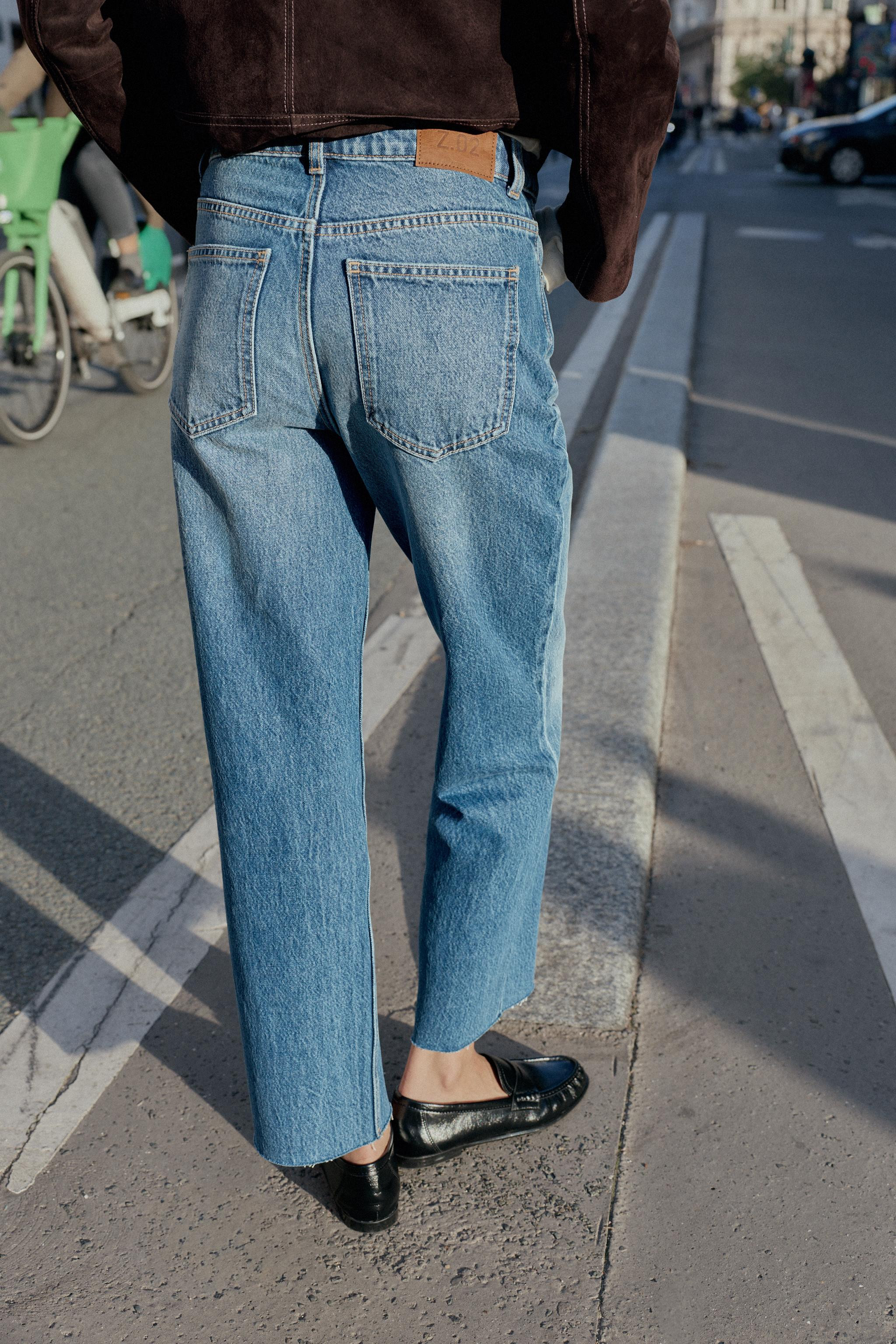 Z.02 HIGH WAIST STRAIGHT ANKLE JEANS | Zara US