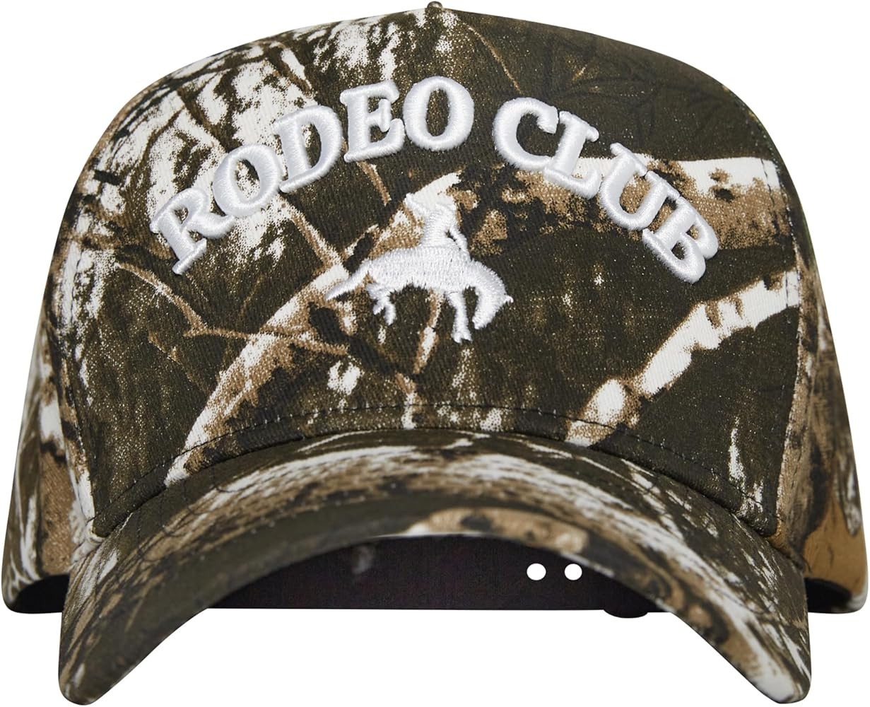 Rodeo Club Camo Western Trucker Hat | Men & Women | Country Caps for Cowgirls Cowboys | Camo Embr... | Amazon (US)