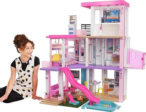 Barbie DreamHouse Dollhouse with 75+ Accessories and Wheelchair Accessible Elevator, 10 Play Area... | Amazon (US)