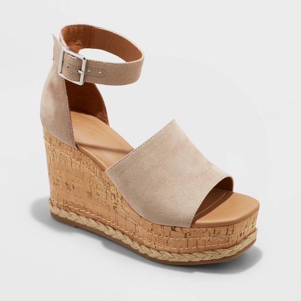 Women's Julianna Cork Wedge Heels - Universal Thread™ | Target