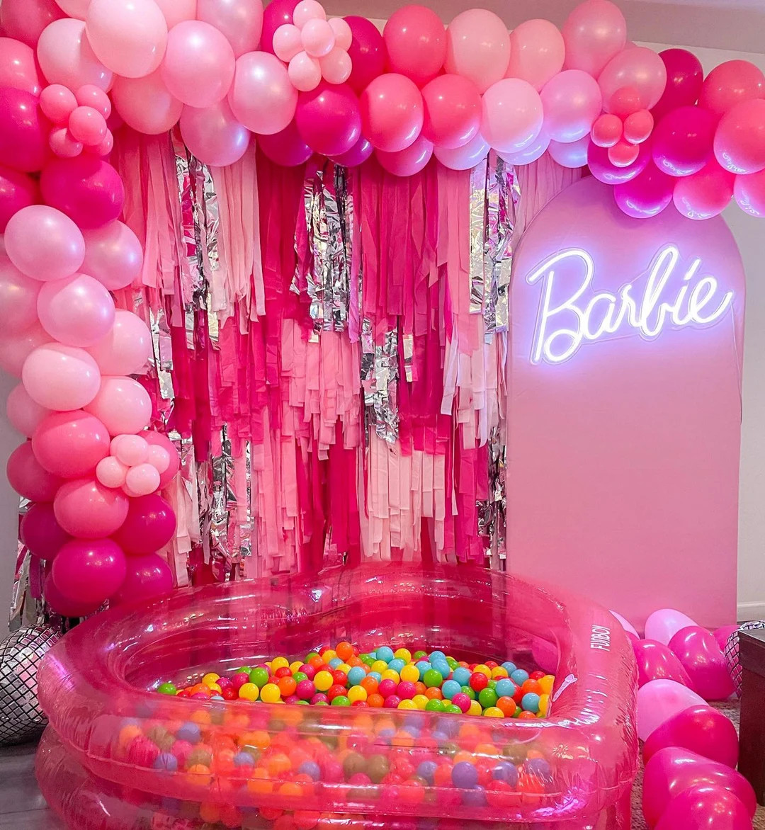Barbie Party Fringe Backdrop | Girly Party | Girly Bedroom Decor | Baby Shower | Bachelorette Par... | Etsy (US)