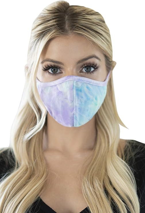 Reusable Fabric Face Mask Covering Unisex - Cute Print Cloth Washable Breathable Mouth Shield Pro... | Amazon (US)