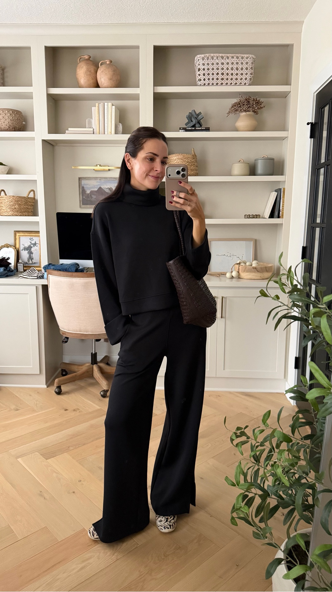 20% off Spanx this weekend!!
Wearing my true size S in the turtleneck and S regular in the zero waistband wide leg (5’7”)

Sneakers: size down half 

#LTKTravel #LTKSaleAlert #LTKmomlife