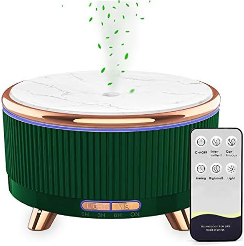 Amazon.com: Aromatherapy Diffuser, 500ml Large Room Oil Diffuser for Essential Oils with Remote C... | Amazon (US)