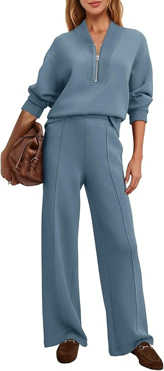 SENSERISE Womens Lounge Sets Sweatsuits 2 Piece Outfit Fall Matching Sweat Sets Airport Travel Ou... | Amazon (US)