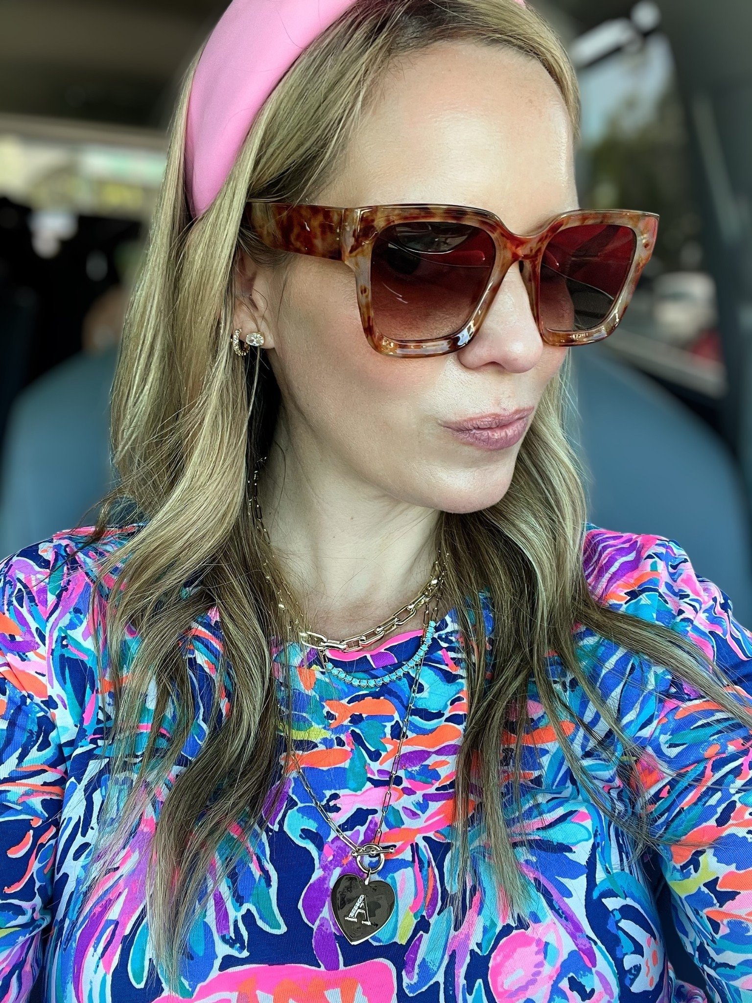 🎉 Use code PREPPYREBEL for 10% off my Melinda Maria jewelry! ✨

Channeling all the colorful coastal vibes today in an older Lilly Pulitzer dress that’s still one of my favorites 🌴💗—I’ve linked similar current styles so you can recreate the look! The bold pink, orange, and blue print brings instant sunshine ☀️, and I added a padded pink headband for a playful pop 🎀.

Accessories are where the magic happens:
💎 Melinda Maria heart initial pendant—chic, personal, and always a conversation starter (use code PREPPYREBEL for 10% off!)
💎 Layered gold chains for a little sparkle
💎 Diamond studs + dainty hoops for everyday glam ✨
🕶️ Tortoiseshell oversized sunnies = instant drama

This is my go-to combo when I want to feel put together with minimal effort. Just add color and confidence! 💁🏼‍♀️🌸

#LTKStyle #MelindaMariaJewelry #PREPPYREBEL #LillyPulitzerStyle #PreppyLook #CoastalVibes #ColorfulFashion #LTKFinds #LTKJewelry #LTKUnder100

#LTKFindsUnder100 #LTKFindsUnder50 #LTKOver40