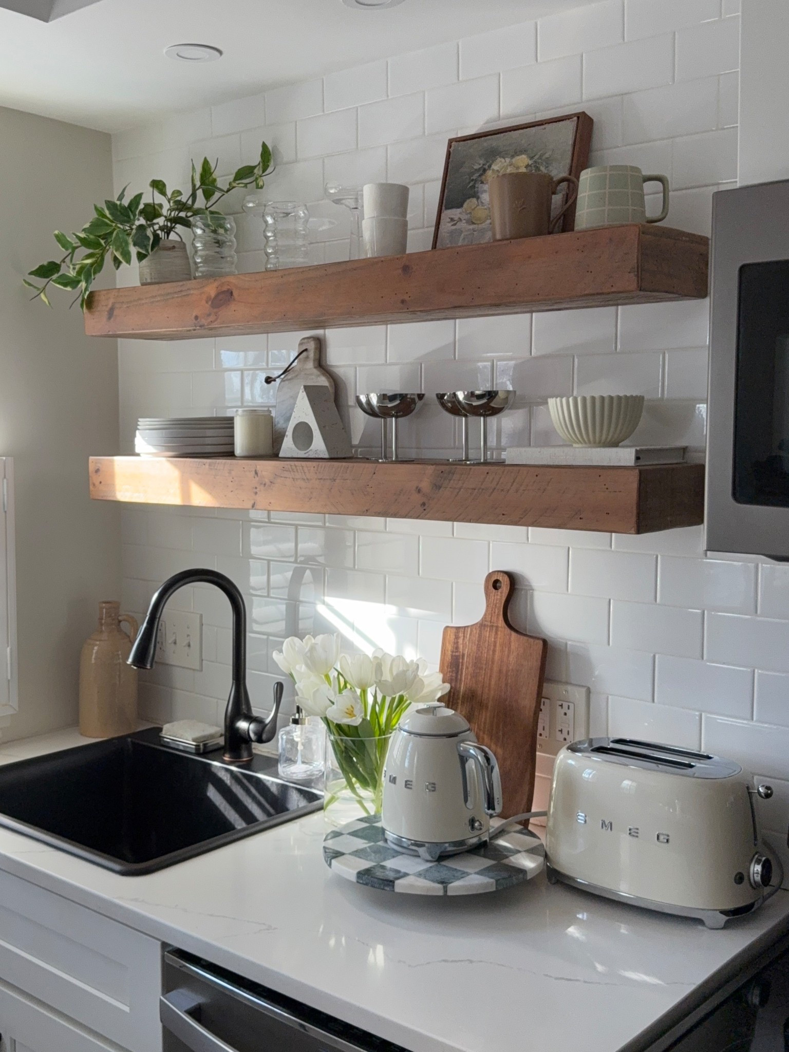 Kitchen decor! Linking every single item on my floating shelves! 

#LTKHome #LTKSpringSale #LTKmorningroutine