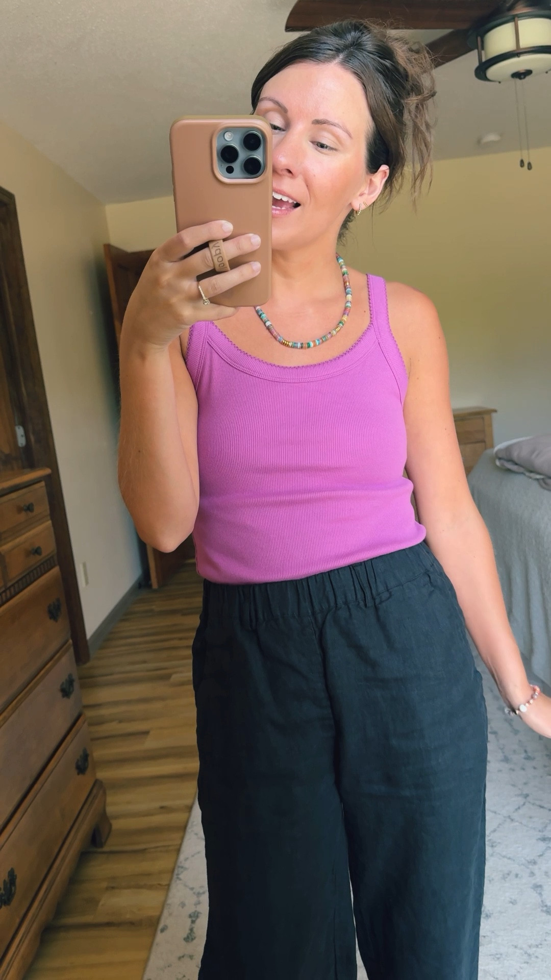 Wearing small in this tank and xs in these linen pants (I own them in 4 colors). My sandals fit true to size!🖤



#LTKFindsUnder100 #LTKPetite #LTKSeasonal