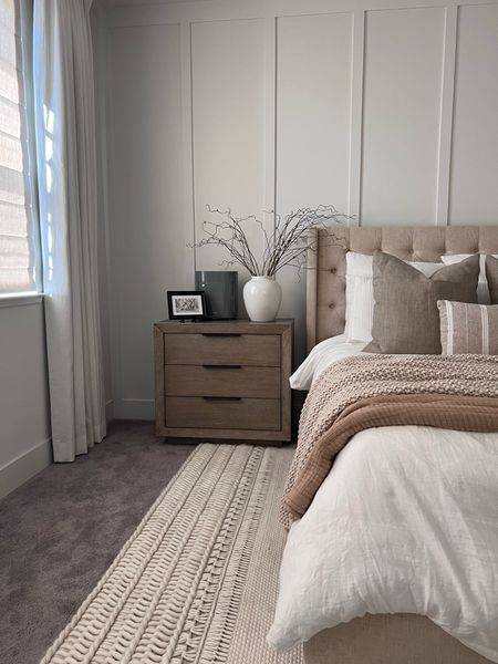 Neutral bedding. Neutral bedroom. Modern farmhouse decor. Home decor  

#LTKstyletip #LTKFind #LTKhome