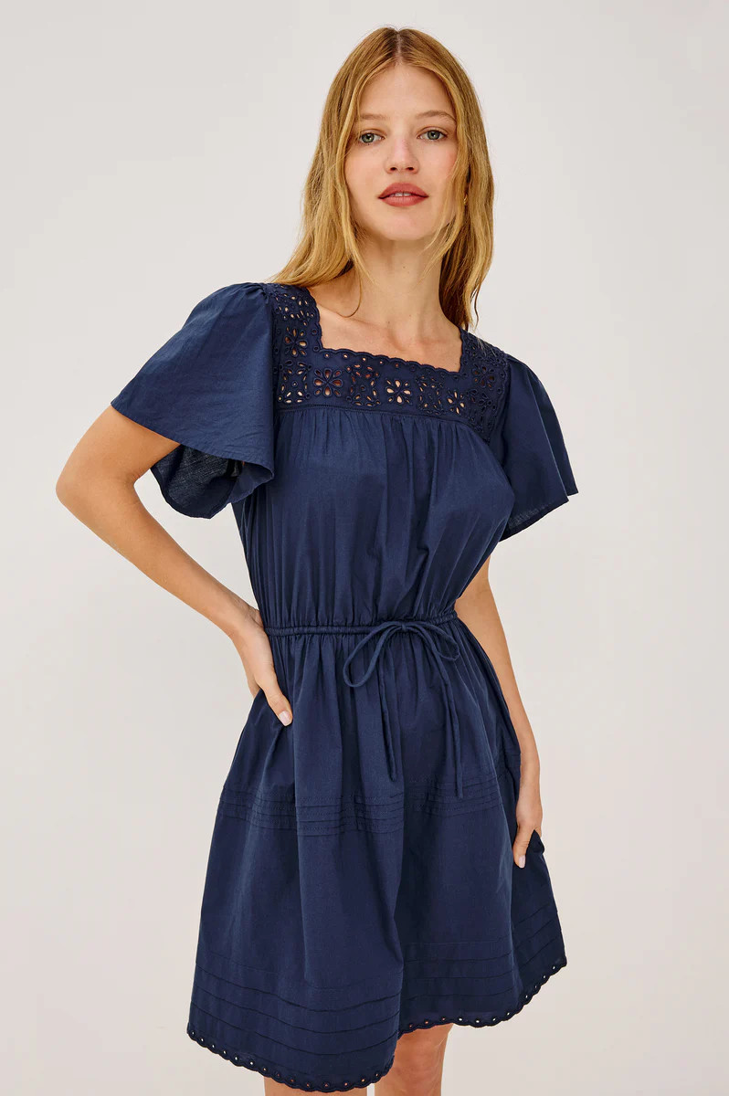 GALE DRESS - NAVY | Rails