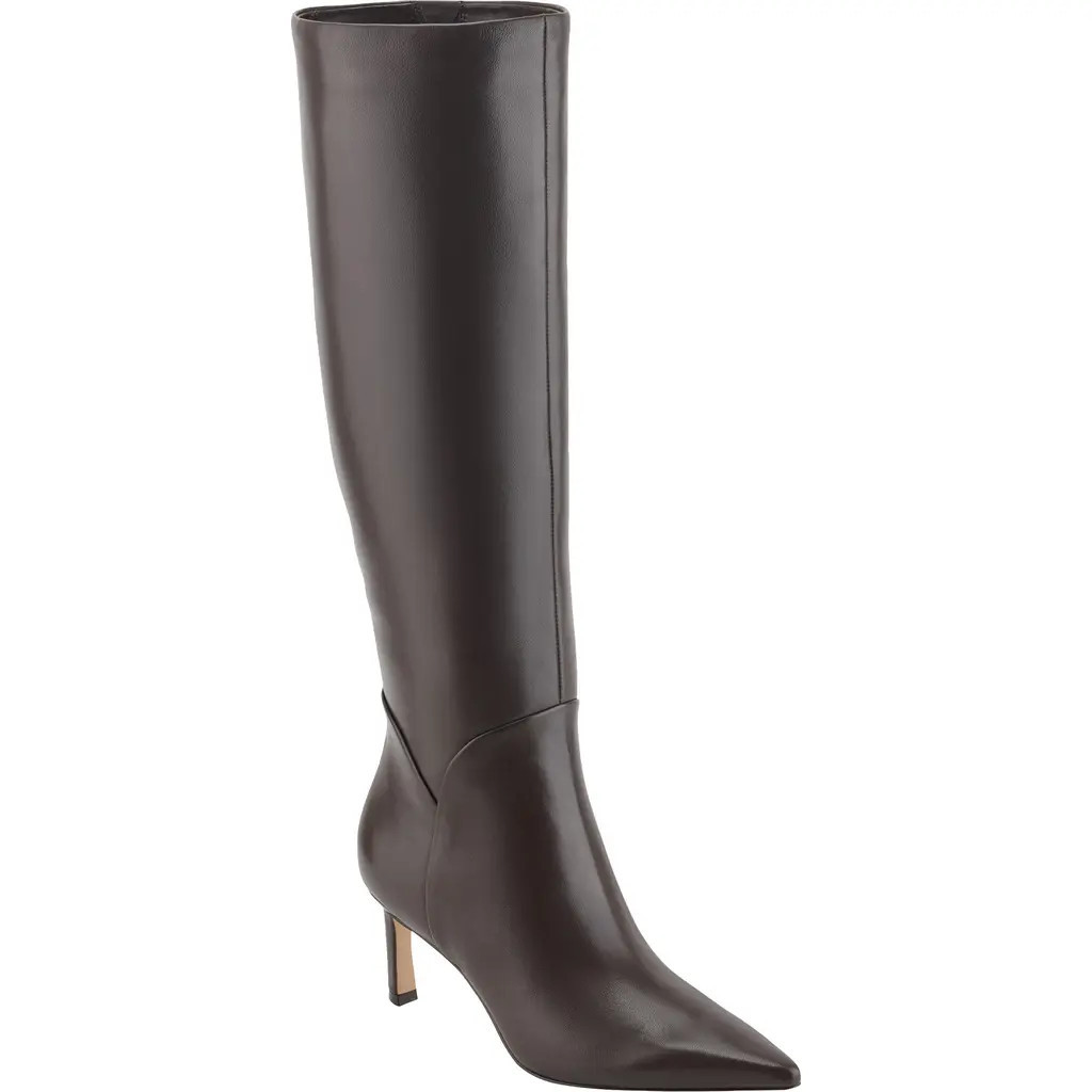 Marc Fisher LTD Sabrina Knee High Boot in Dark Brown Leather at Nordstrom, Size 7.5 Regular Calf | Nordstrom