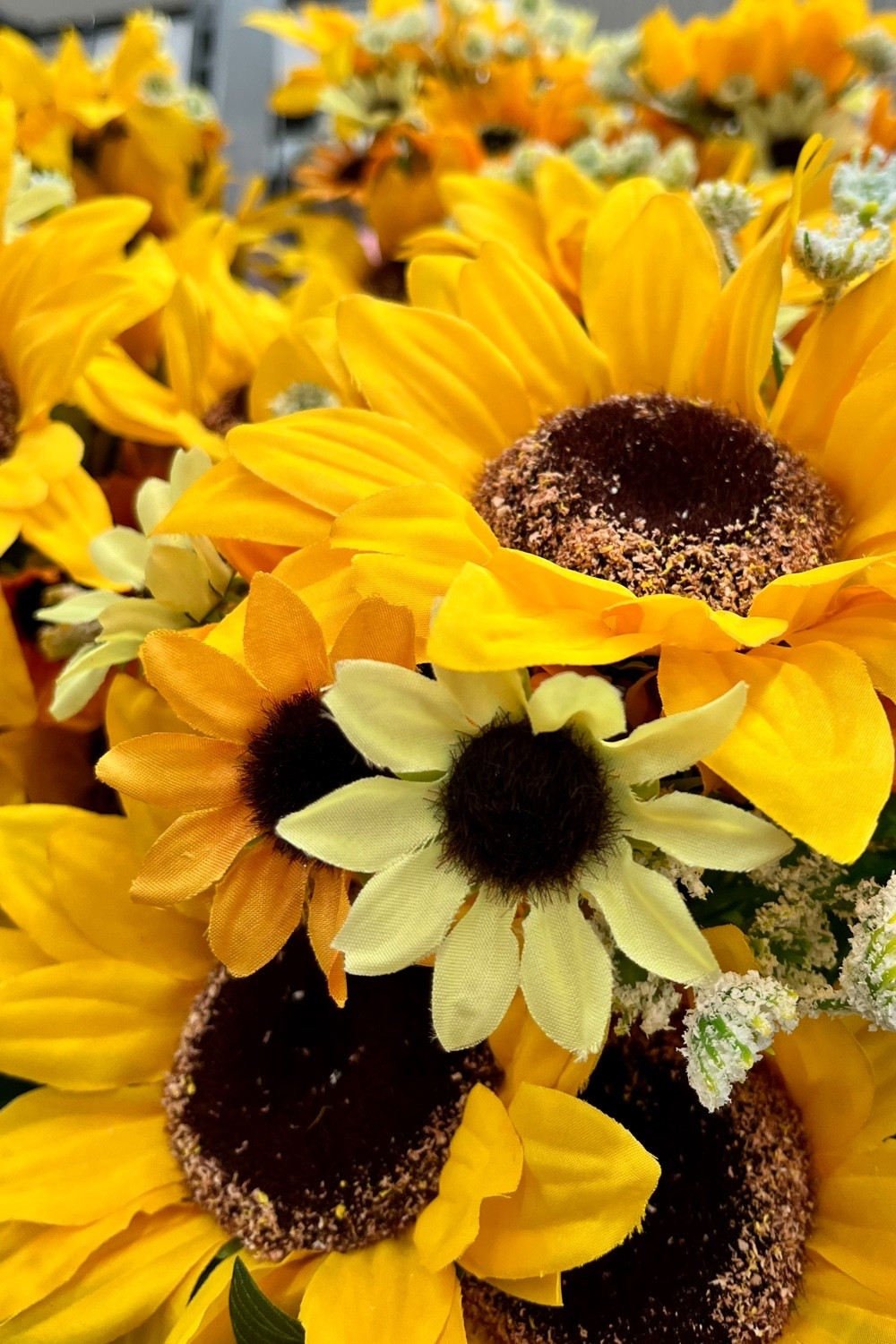 Bold summer flower inspiration for you, this would be such a happy, sunny wedding color palette!

Mixed yellow faux sunflowers at Walmart. 

Floral arrangements, center pieces, wedding bouquet, wedding decor, yellow florals, wildflower bouquet, tabletop decoration, summer decor, rustic wedding, boho wedding, wedding arrangements, bridal shower decor, party decor, outdoor weddings, wedding ceremony arches.

#LTKWedding #LTKSeasonal #LTKHome