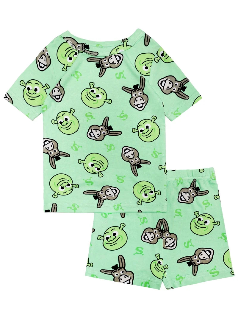 Character Toddler Viscose Tee and Short Sets Pajama Set, 2-Piece, Sizes 12M-5T | Walmart (US)