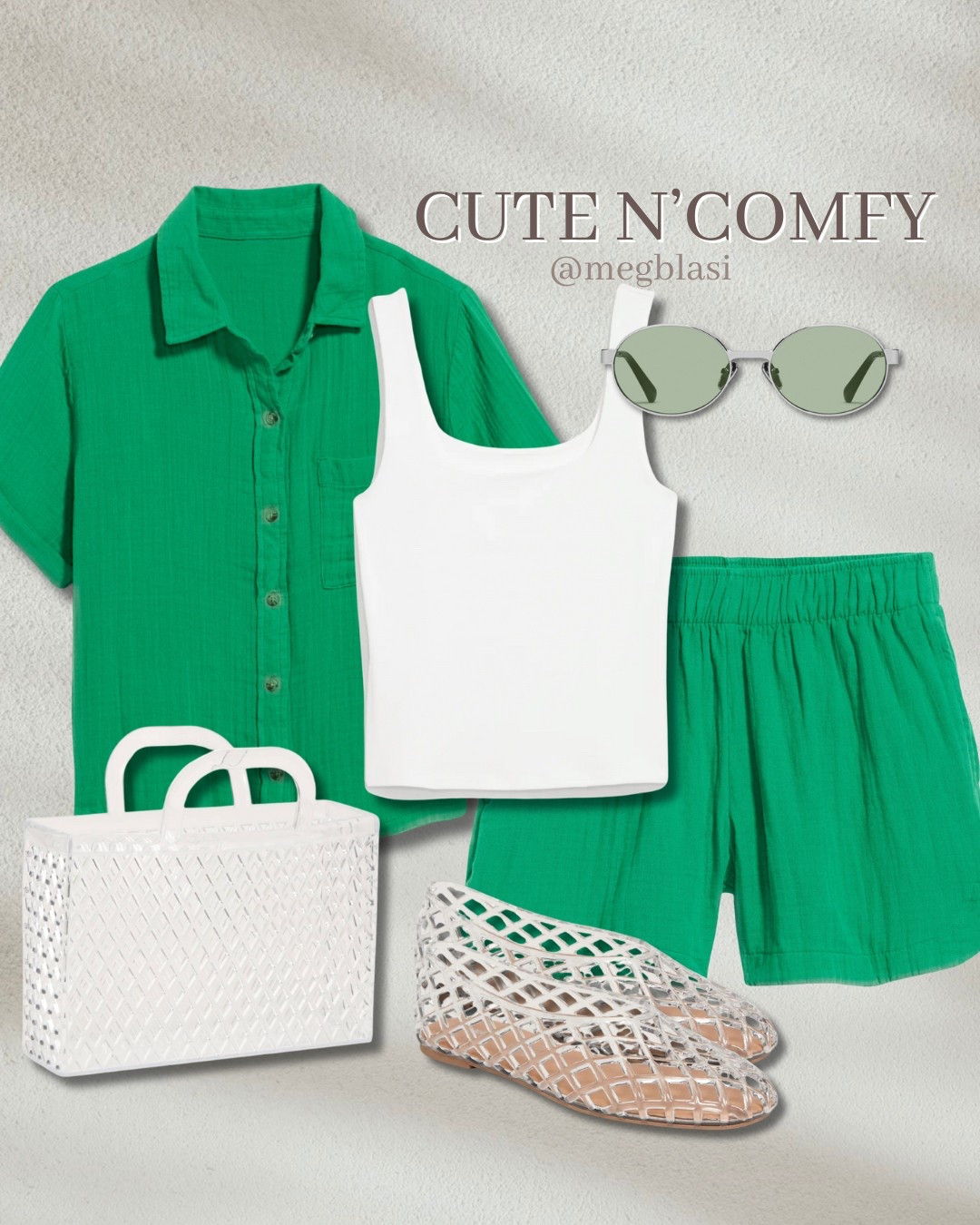 Scroll ⬇️ to shop & follow for more! 🫶🏼

Cute and comfy and on budget, old navy gauzy set and jelly accessories 💚

#LTKSeasonal #LTKStyleTip #LTKFindsUnder50