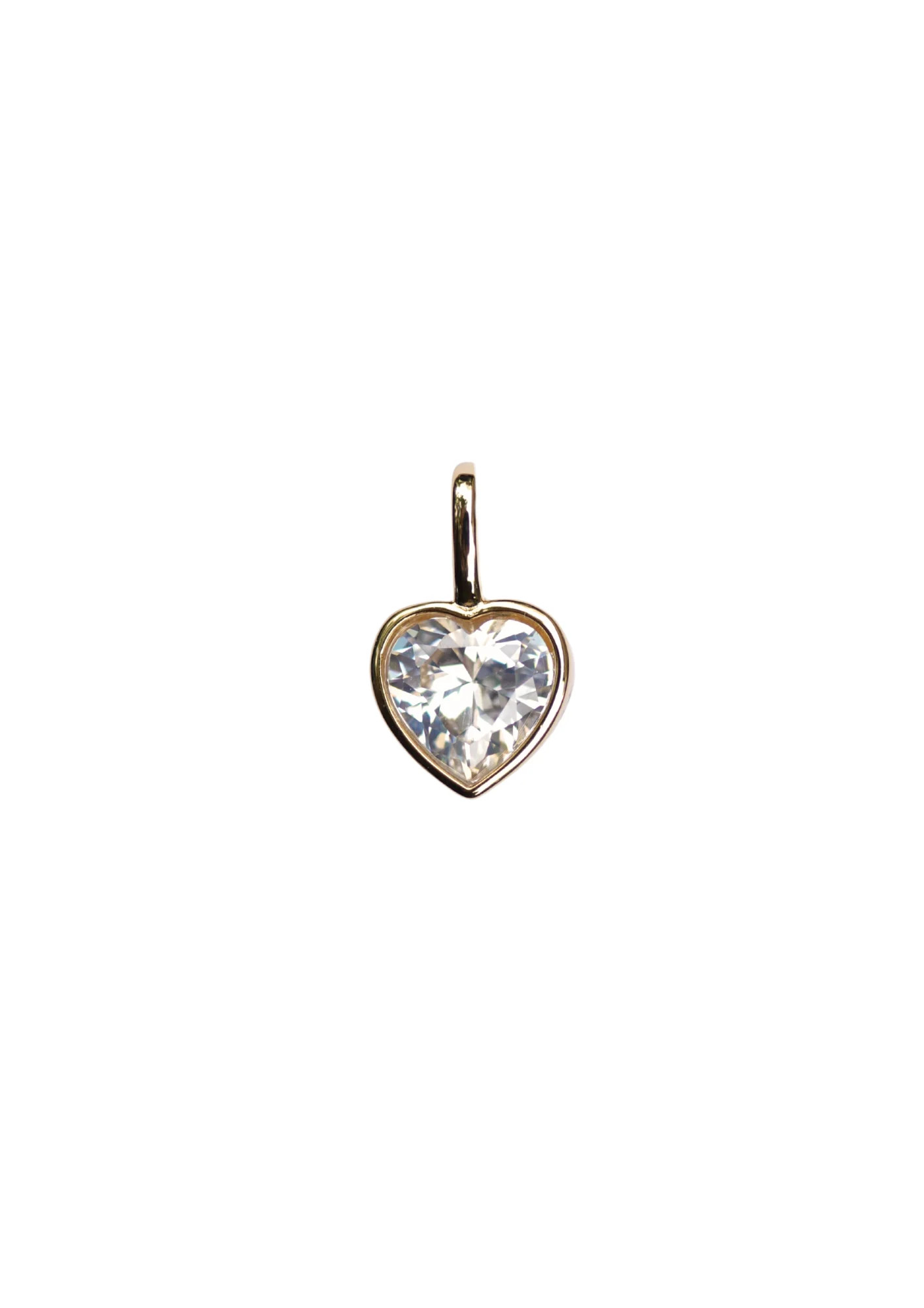 Bezel Heart Charm | Nicola Bathie Designs