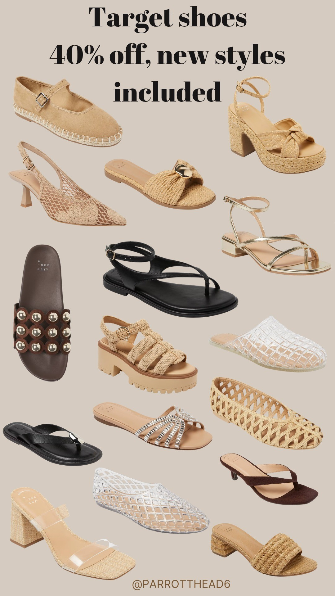 Target shoe sale. 40% off. New styles included. Summer sandals, summer shoes, spring looks, beach, pool, swim, work wear, church, sandals, heels, flats, clear shoes, jelly shoes, flats, slup ons, mules, studded, strappy sandals, black, gold, date night, dresses, mules, womens, sale alert, deals, shoes lover, shoe alert, shoe styles, new styles, lace, weaved, bows, 

#LTKSaleAlert #LTKSeasonal #LTKootd