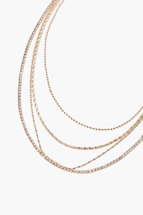 Rhinestone Chain Layered Necklace | Forever 21 (US)