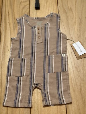 Infant Boys Easy Peasy Striped Tank Romper  NWT Clothing MULTI COLOR/SIZE | eBay US