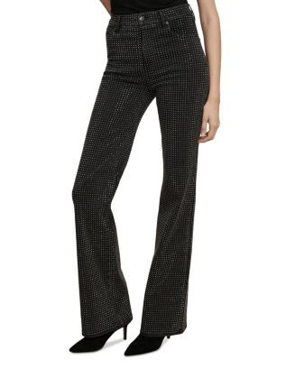 Crosbie High Rise Wide Leg Jeans in Washed Onyx | Bloomingdale's (US)