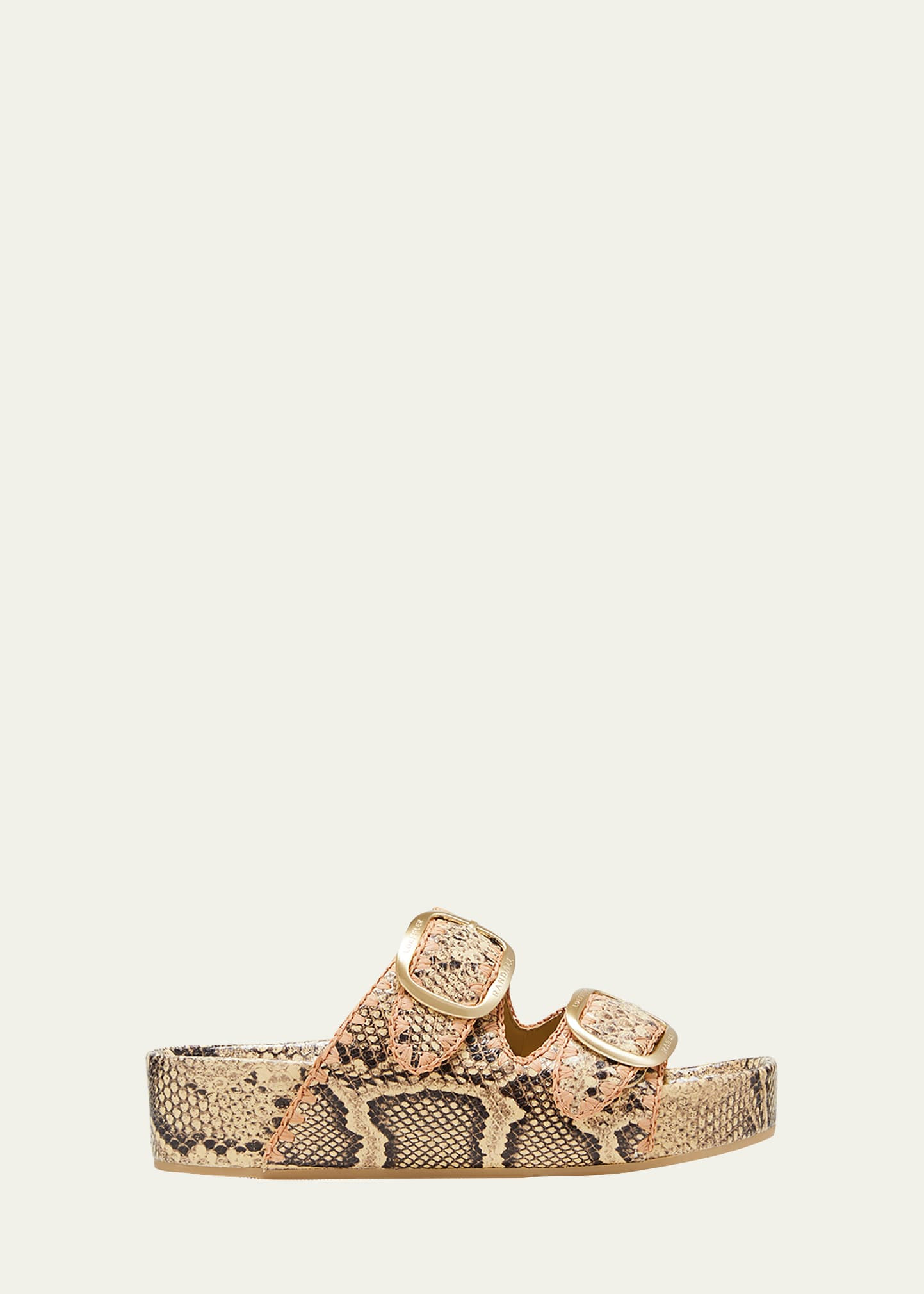 Loeffler Randall Theo Embroidered Dual-Buckle Sandals | Bergdorf Goodman
