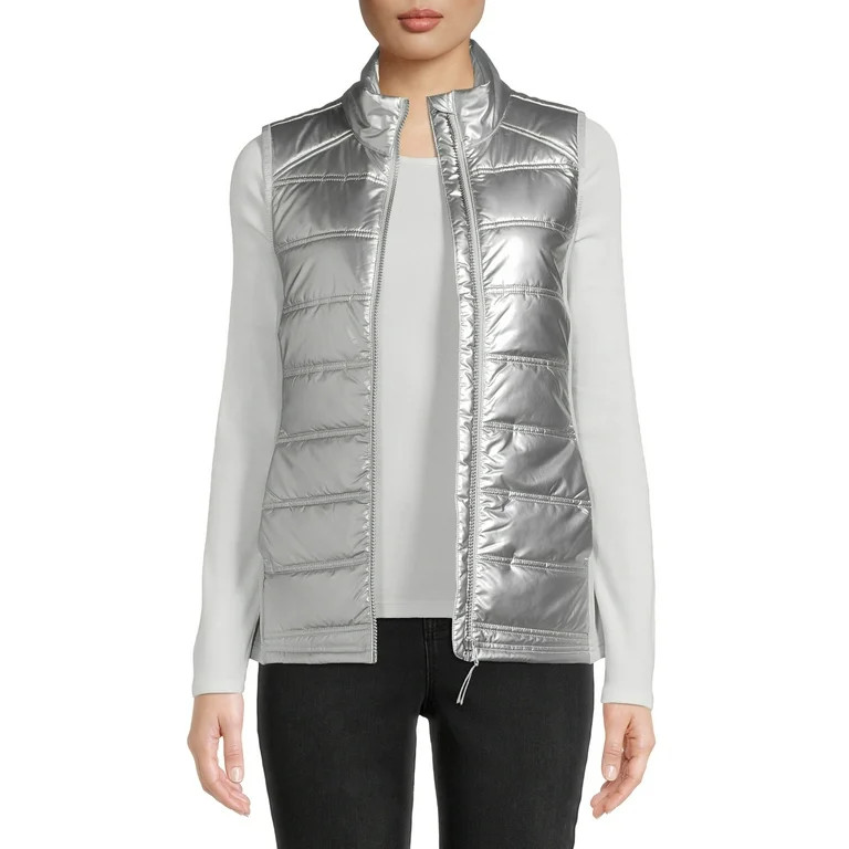 Avia Women's Quilted Zip-Front Vest - Walmart.com | Walmart (US)