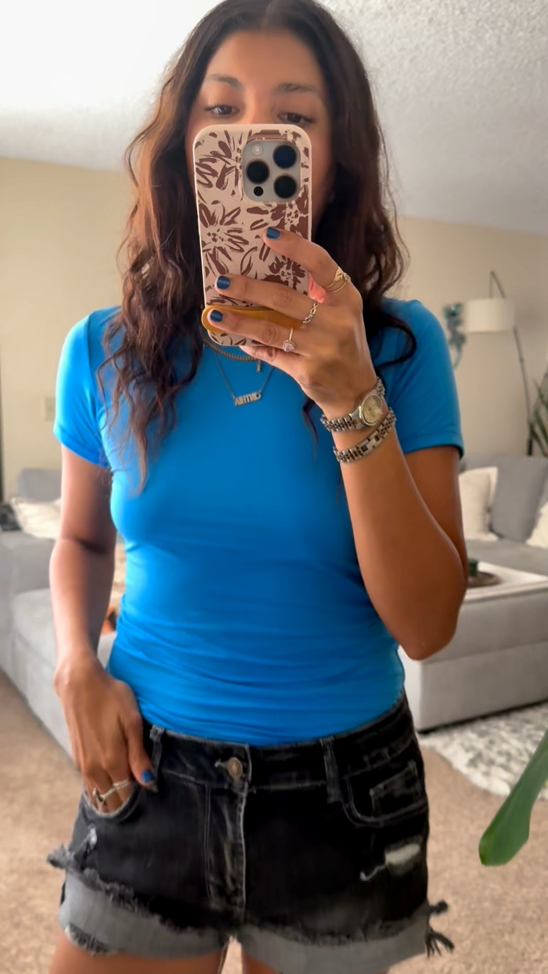 OOTD made for comfort and adventure 🤍☀️ This double-layered top is the perfect no see-through essential — lightweight, flattering, and so easy to style. Paired it with my go-to denim shorts, comfy sneakers, crossbody bag, sunnies & a cute hat for an effortless everyday look. Whether it’s coffee runs or weekend exploring — I’m ready! 🩵


comfy outfit, outfit of the day, casual summer outfit, double layer top, no see-through top, denim shorts outfit, weekend outfit, comfy sneakers, everyday style, casual chic, travel outfit, vacation look, crossbody bag style, cute casual outfit, effortless outfit, LTK summer outfit, easy outfit ideas

#LTKStyleTip #LTKSeasonal #LTKFindsUnder50