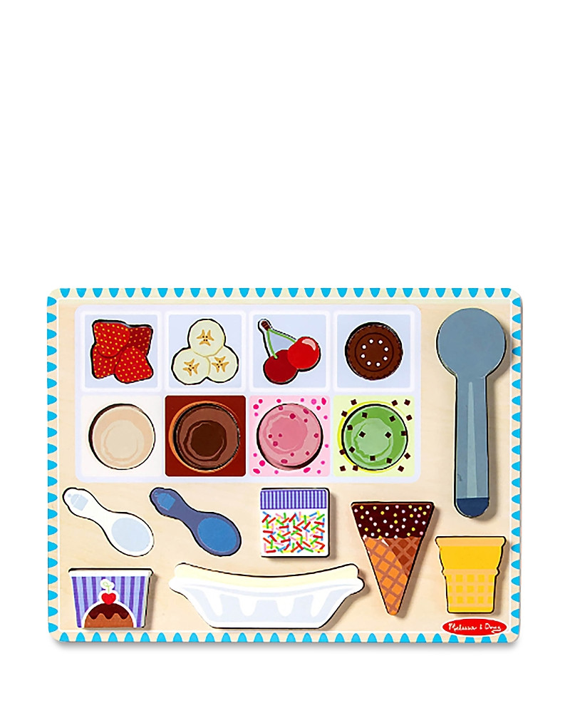 Melissa & Doug Wooden Magnetic Ice Cream Puzzle & Play Set - Ages 24 - 60 Months | Bloomingdale's (US)