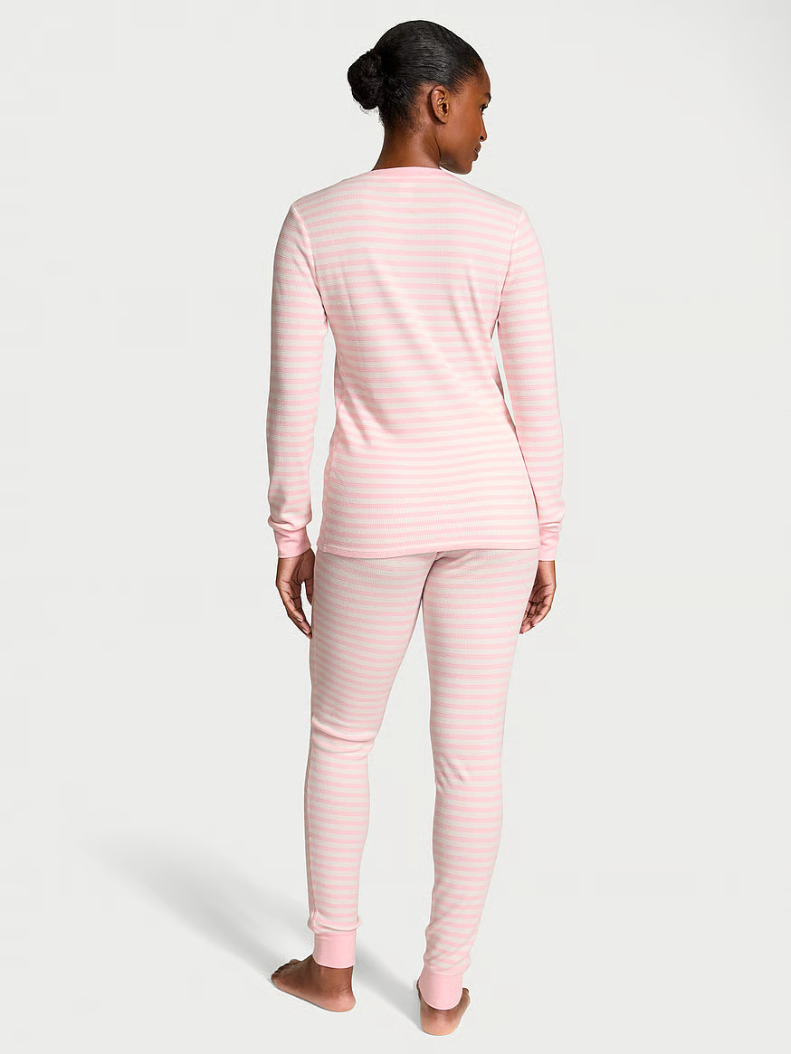Buy Soft Thermal Henley Long Pajama Set, Print - Order Pajamas Sets online - Victoria's Secret US | Victoria's Secret (US / CA )